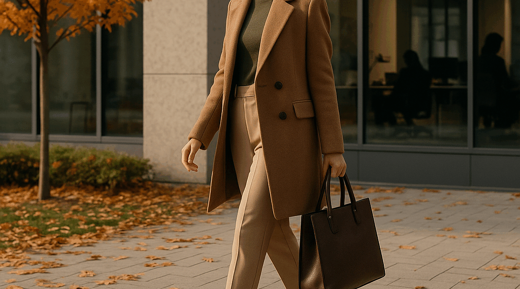 Ideas de outfits para lucir zapatos pumps en la oficina en lugar de sandalias en otoño 2025