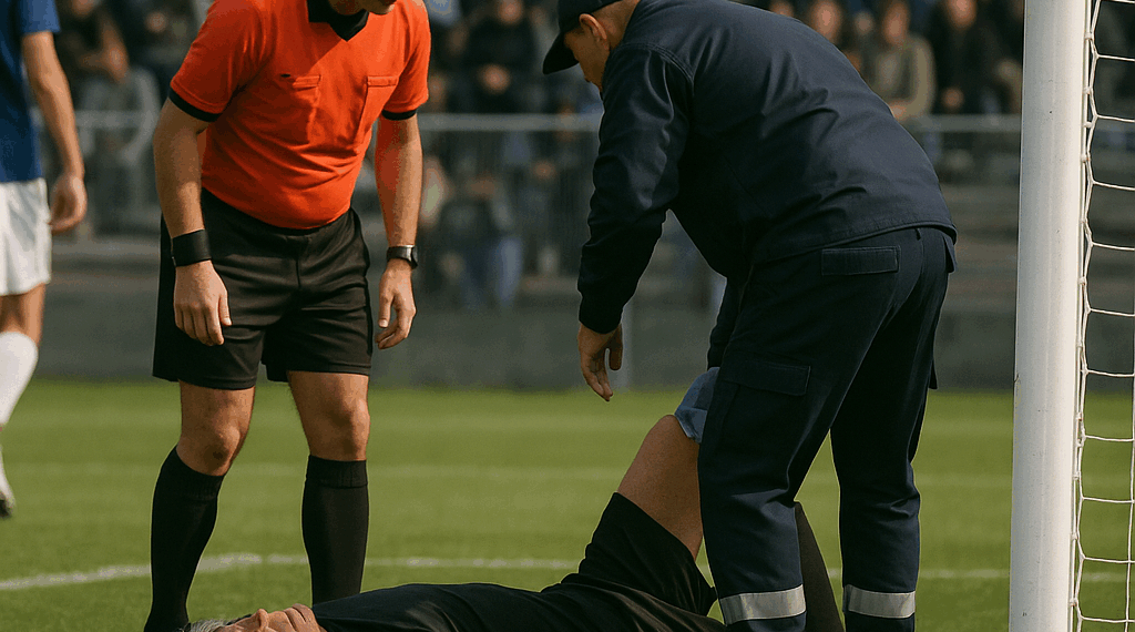 Portero sufre infarto en pleno partido; video