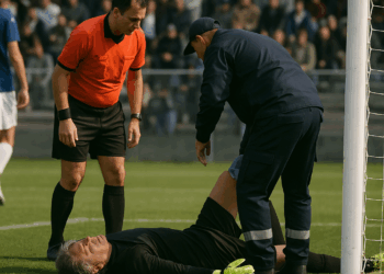 Portero sufre infarto en pleno partido; video