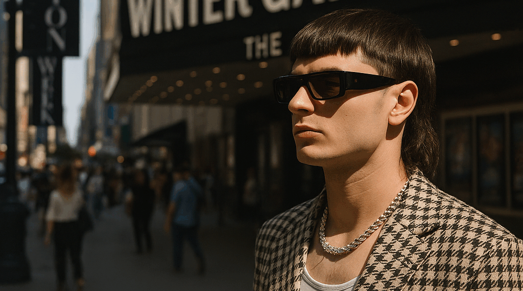 Peso Pluma triunfó con pantalones sastre y botines en la Semana de la Moda de Nueva York de Primavera-Verano 2026