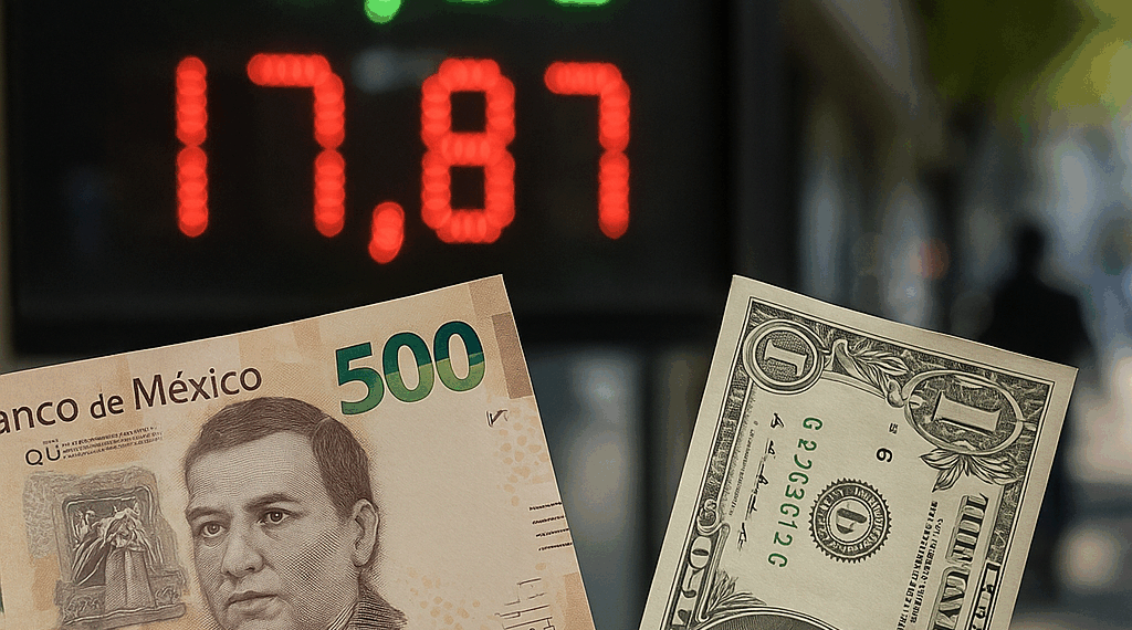 Peso mexicano avanza; el dólar se debilita por apuestas de recorte de tasas en EU