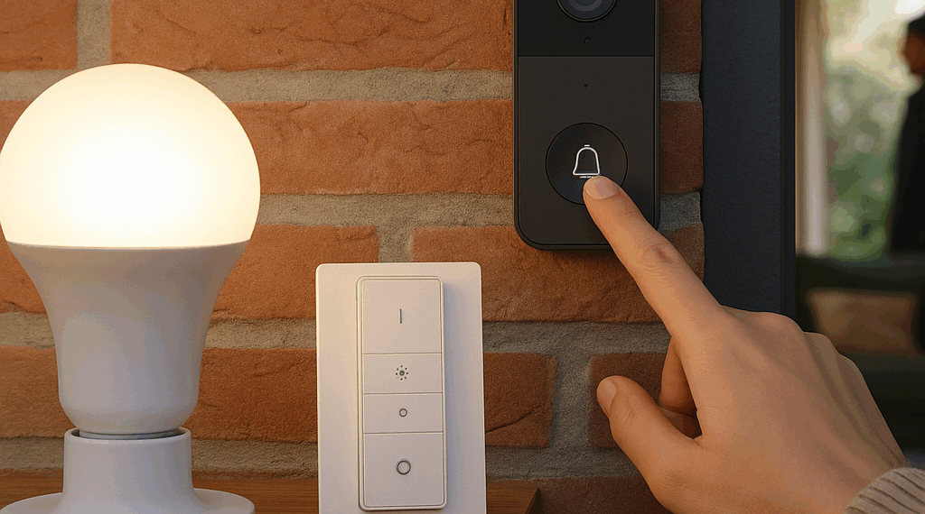 A photo of two new Philips Hue smart lightbulbs