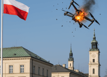 Polonia derriba un dron que sobrevolaba edificios gubernamentales en Varsovia
