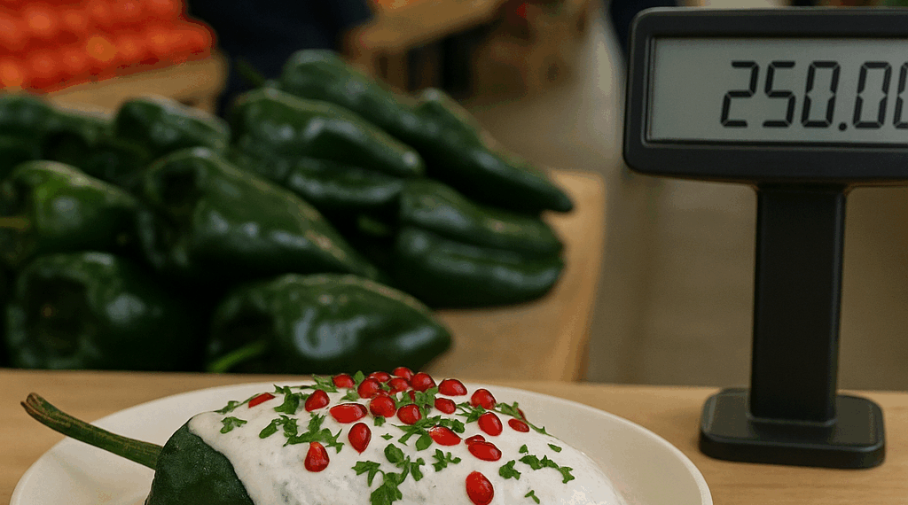 Precio chiles en nogada