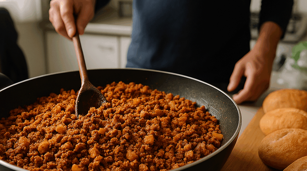Cómo hacer 1 kilo de relleno tradicional para pambazos con papa y longaniza: rinde para 10 personas