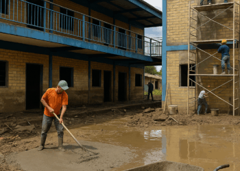 Recuperación del centro escolar dañado por la inundación del río en El Crucero de Araguao – Dimension Turistica Magazine