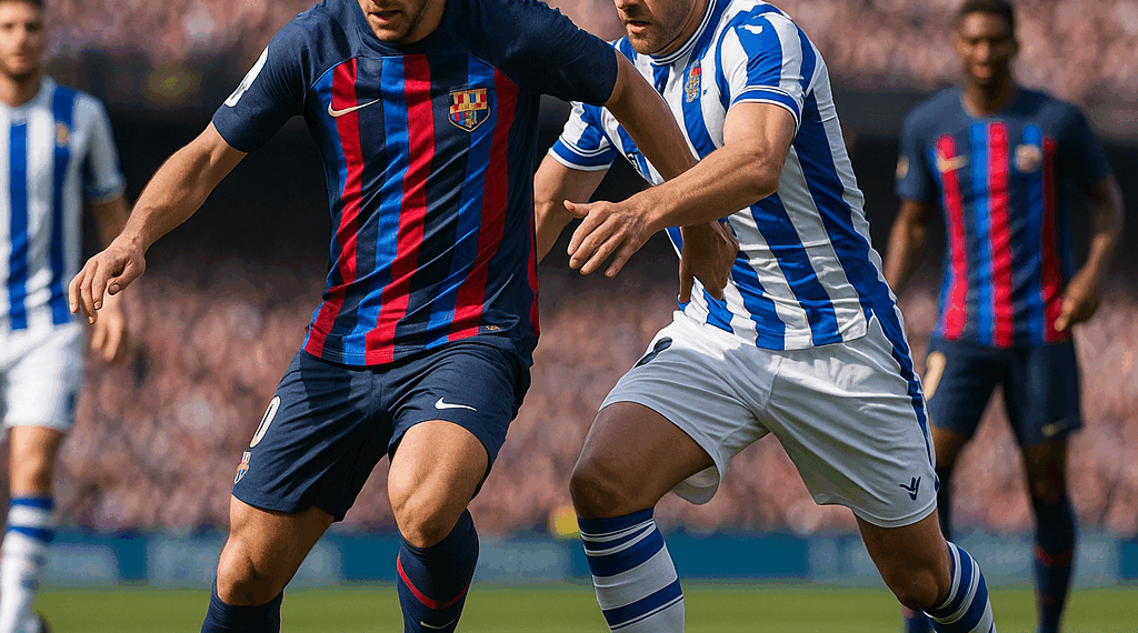 Resumen del partido Barcelona vs Real Sociedad (2-1) LaLiga 25. GOLES"