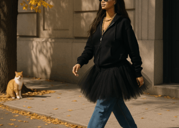 Rihanna muestra cómo llevar tutú sobre pants y tenis en la combinación perfecta para el otoño 2025