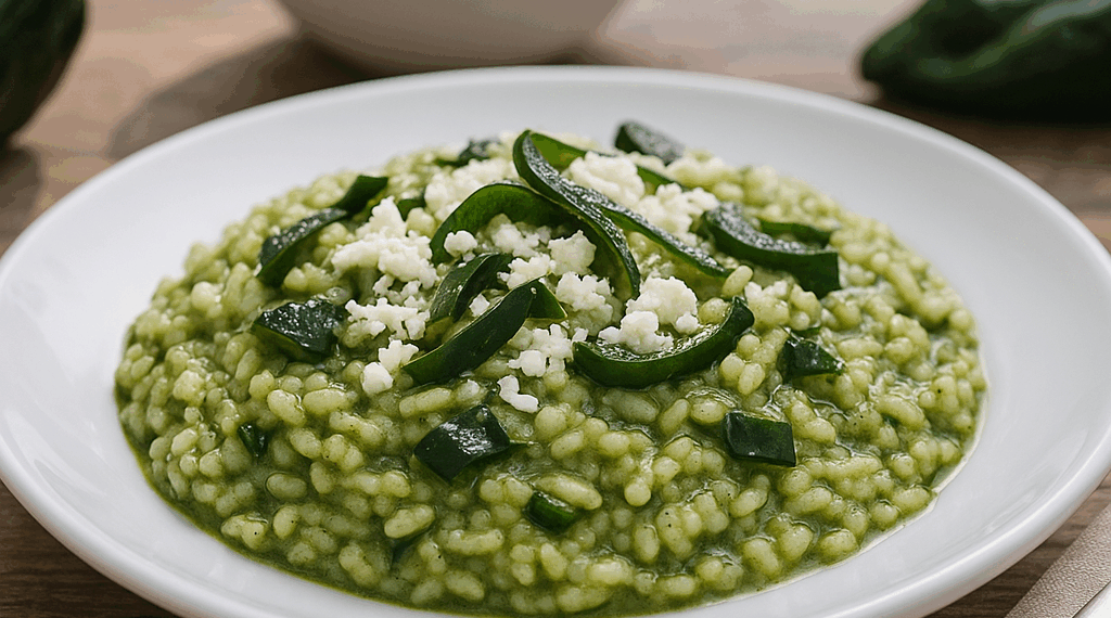 Cómo hacer risotto poblano, una delicia que fusiona lo mejor de dos mundos