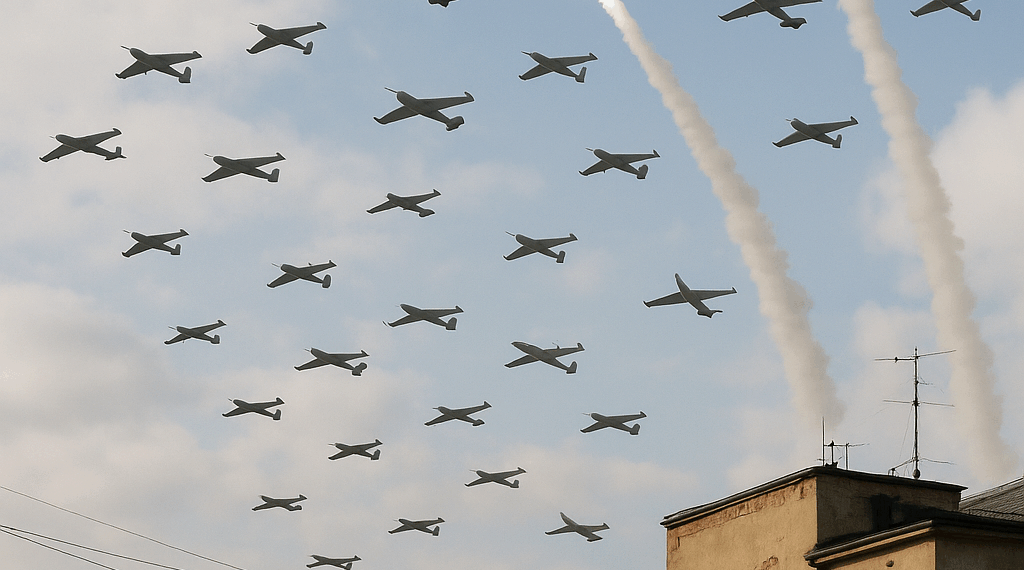 Rusia despliega aproximadamente 415 drones y lanza más de 40 misiles de crucero y balísticos en operaciones nocturnas.