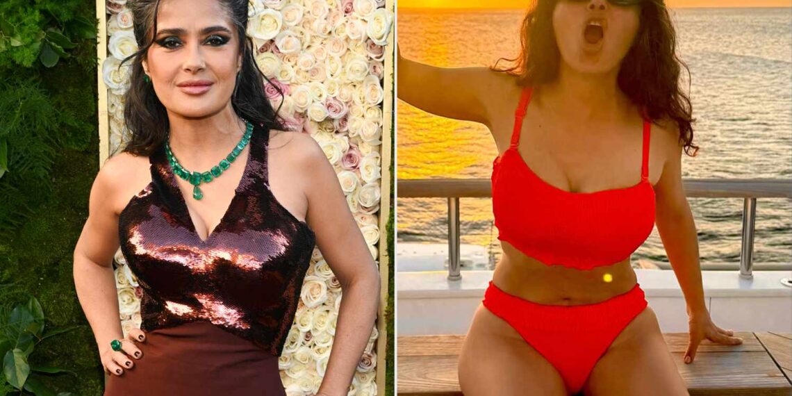 Salma Hayek Pinault conmemora “59 vueltas al sol” luciendo un atractivo bikini rojo. – Dimension Turistica Magazine