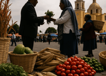 San Pedro Cholula vive su tradicional "Trueque"