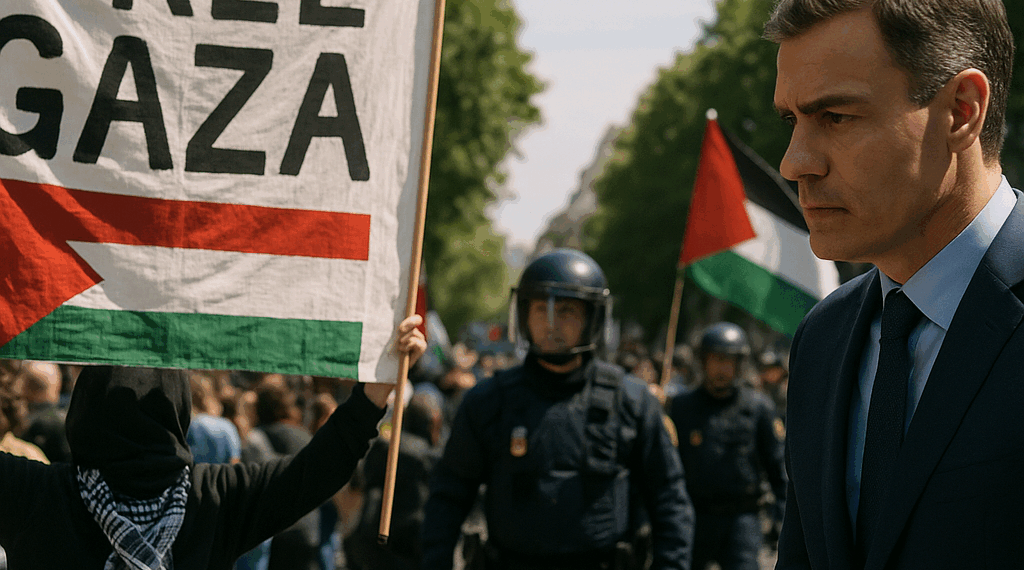 Apoyo de Sánchez a protesta por Gaza desata batalla