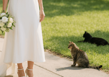 Así son las sandalias jaula en tendencia que Selena Gomez llevó con su segundo vestido de novia