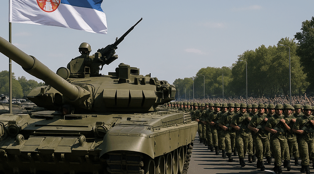 Serbia organiza el mayor desfile militar de la historia del país