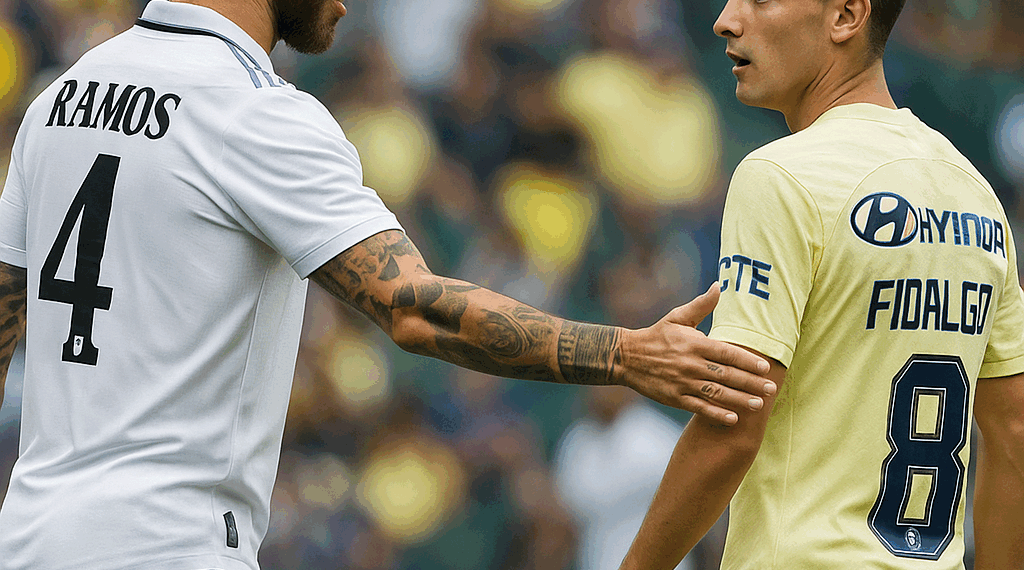 Sergio Ramos y su gran gesto con Álvaro Fidalgo al final del América vs. Rayados | TUDN Liga MX