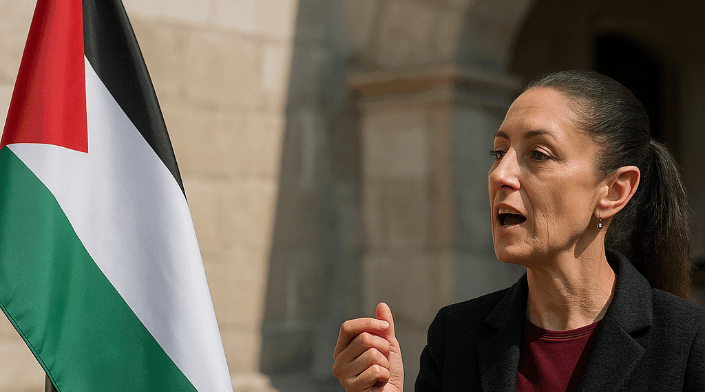 Sheinbaum defendió el reconocimiento de Palestina como Estado y habla de genocidio