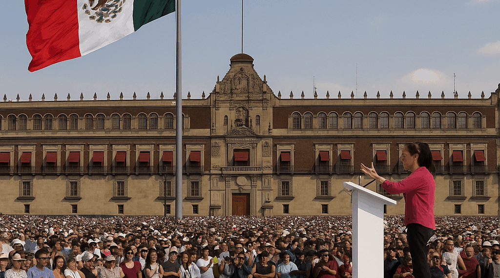Sheinbaum cerrará en el Zócalo CDMX su gira nacional de rendición de cuentas