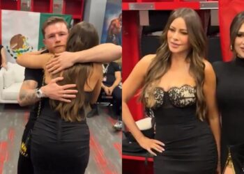 Sofía Vergara y Canelo Álvarez protagonizan abrazo polémico: su esposa reacciona. VIDEO. Foto: Tomada de X @netflix