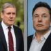 Starmer critica a Elon Musk por sus "peligrosos" comentarios en la protesta antimigratoria de Londres