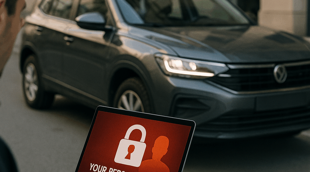 Chrysler, Dodge, Jeep, and Ram signage at a dealership in Richmond, California, US, on Monday, March 3, 2025.