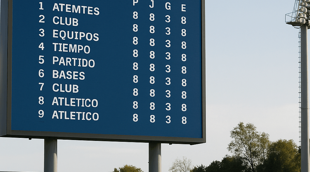 Así va la tabla general del Apertura 2025 de la Liga MX tras 8 jornadas completas