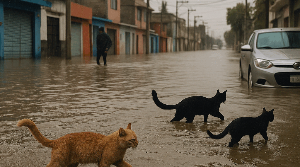 Tormentas en Nezahualcóyotl dejan inundadas colonias y calles completas