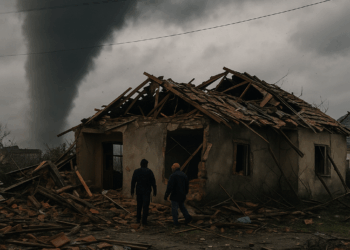 Tornado causa destrozos en casas de San Cristóbal de las Casas