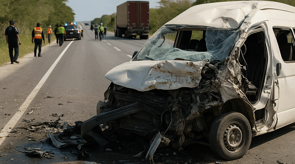 Accidente carretero deja al menos 15 muertos en Yucatán
