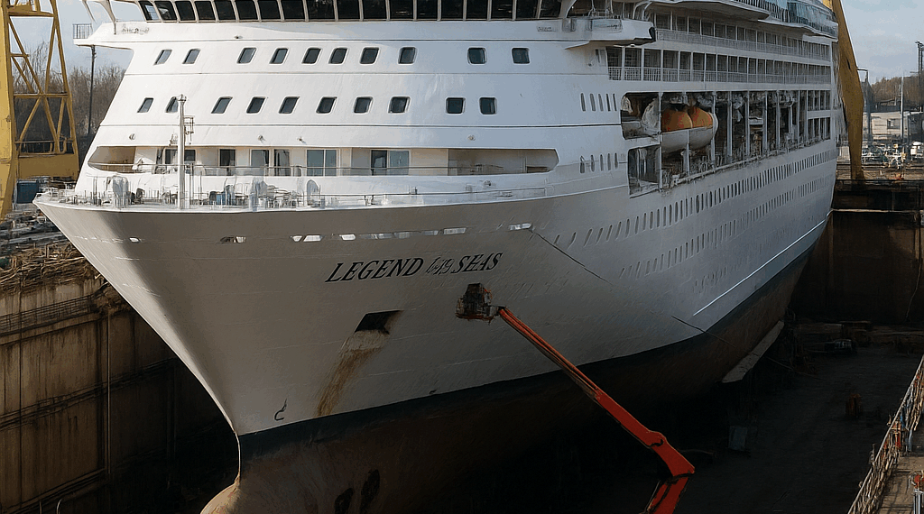 El Legend of the Seas inicia su proceso de transformación en un astillero finlandés. – Dimension Turistica Magazine