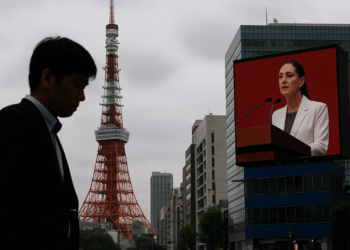 Luego de su viaje a Japón, Andy reapareció en el informe de gobierno de Sheinbaum