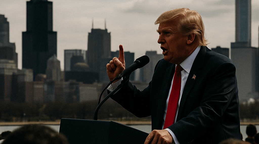 Trump intensifica su retórica represiva con la amenaza de una "guerra" en Chicago