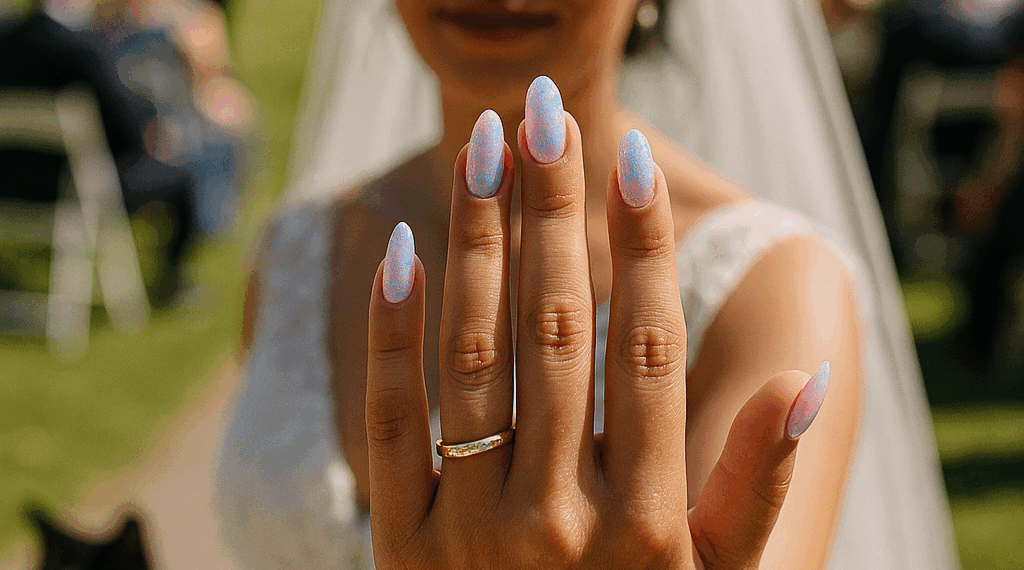 Las sofisticadas uñas brillantes que lució Selena Gomez en su enlace con Benny Blanco. – Dimension Turistica Magazine