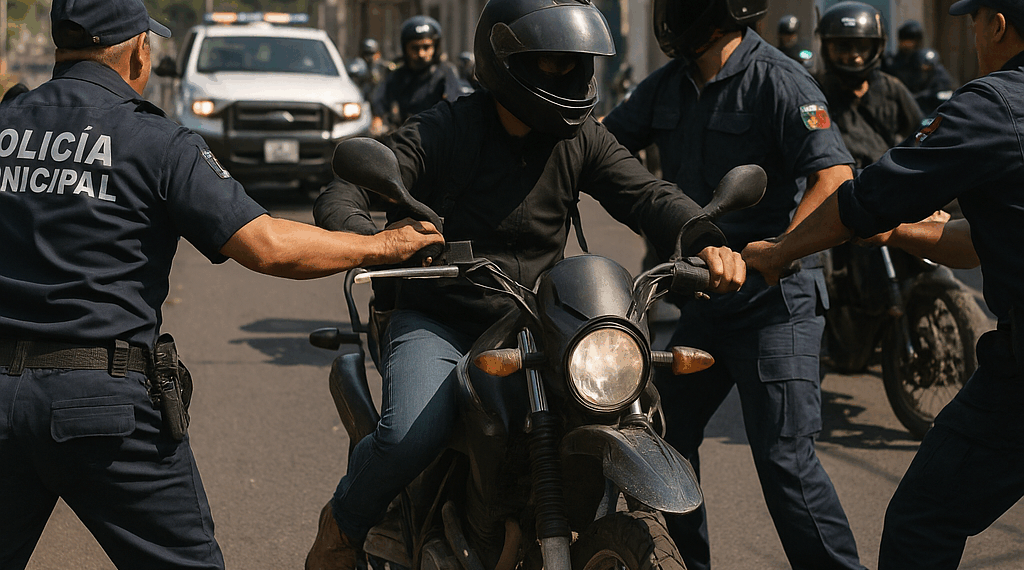 #Uruapan Mañosos En Moto Atacan A Balazos A Policías Municipales