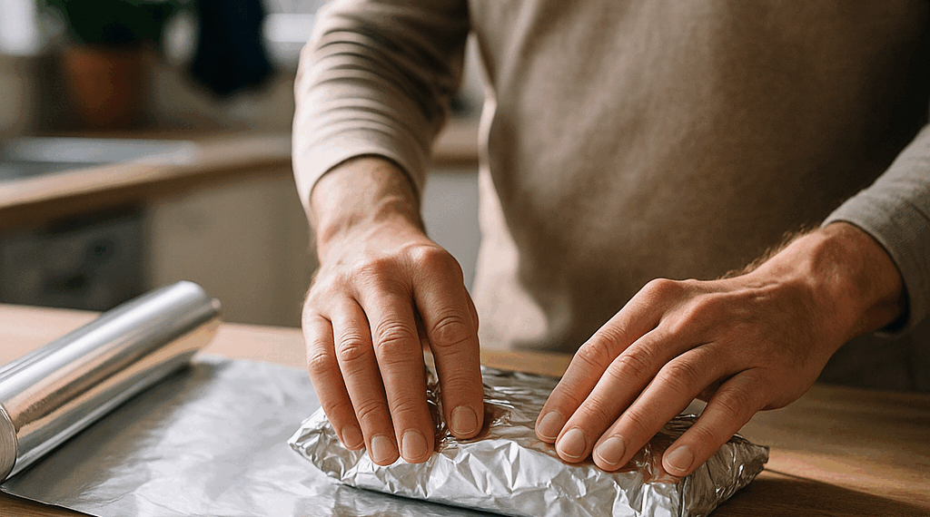 cuál es el lado correcto de usar el papel aluminio, según un experto en alimentos