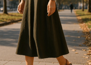 El verano perdura con sandalias altas y falda floral en otoño 2025 – Dimension Turistica Magazine