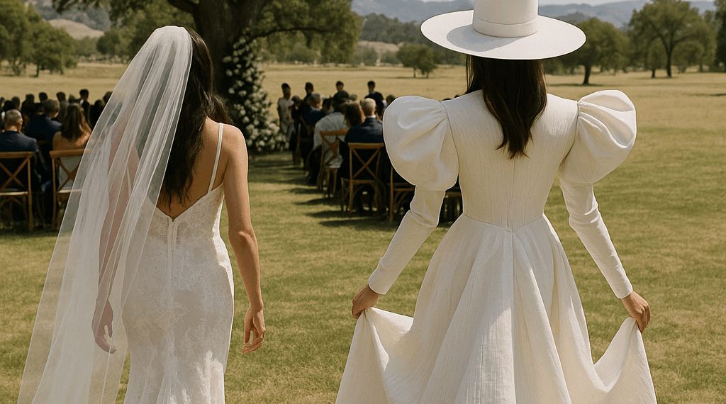 Las Novias Llevaban Diseño Exclusivo de Harris Reed y Danielle Frankel en Su Boda de Cena en Santa Ynez – Dimension Turistica Magazine