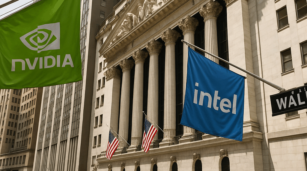 Wall Street cierra en máximos récord impulsados por Nvidia e Intel