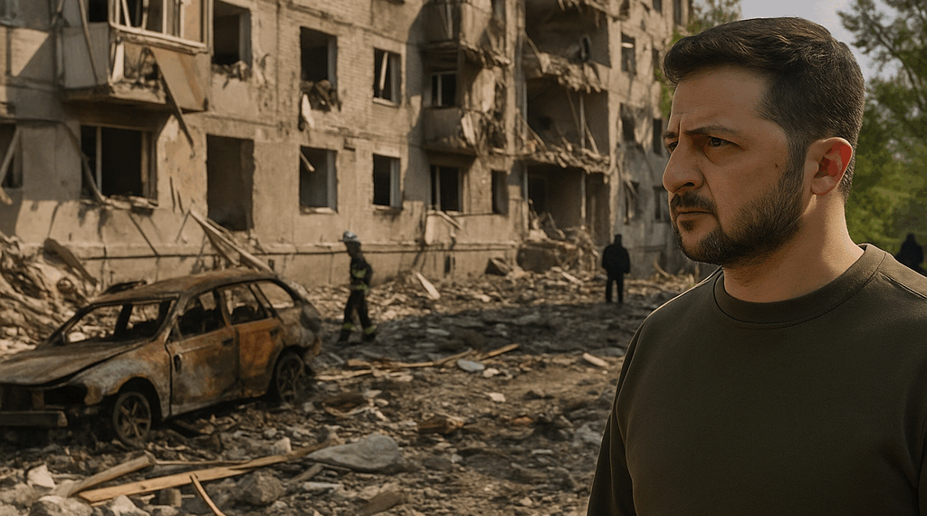 Zelenski condena ataque ruso ''brutal'' que mató a 21 pensionistas en Donetsk