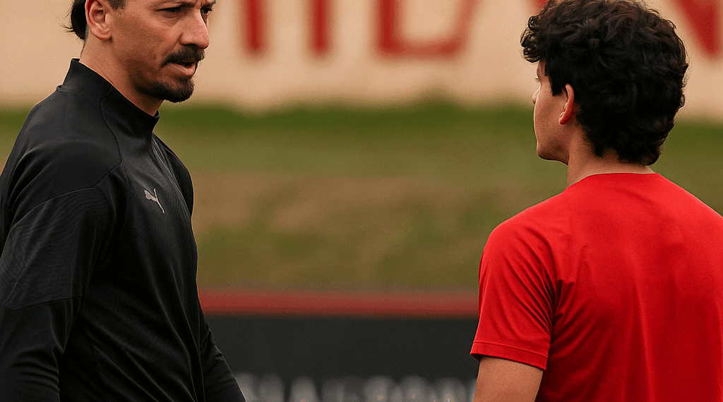 Zlatan Ibrahimovic fue clave para la permanencia de Santi Giménez en el AC Milan