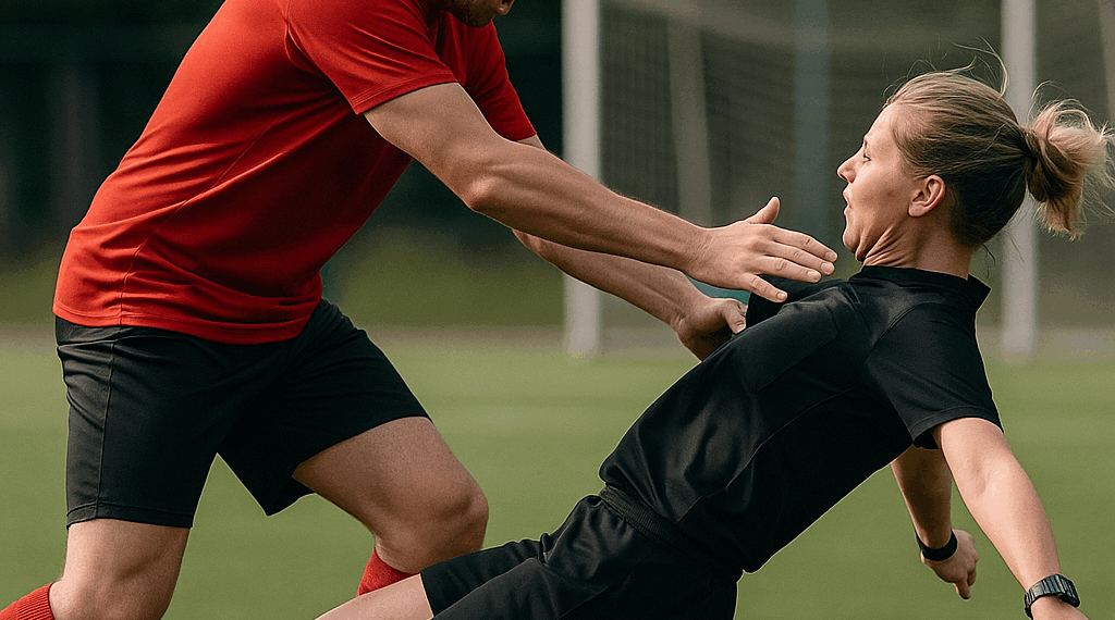 ¡Lamentable! Árbitra es golpeada por futbolista varonil en pleno partido