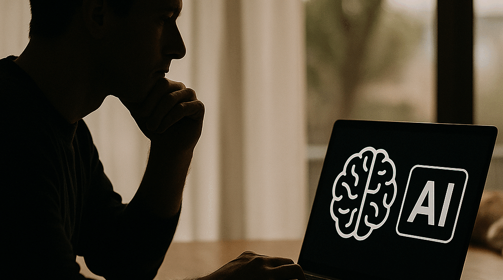 The logo of the French company Mistral AI.