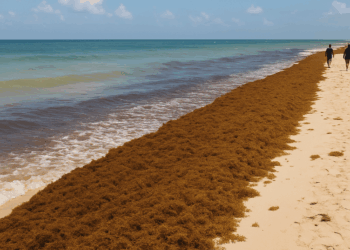 ¿Qué es exactamente esta franja marrón de sargazo en el Atlántico?