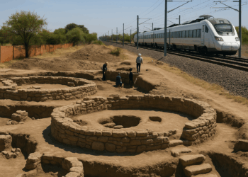 Modifican ruta del tren México-Querétaro tras hallazgos arqueológicos