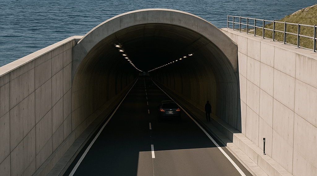 así es el túnel sumergido, el primero de Latinoamérica