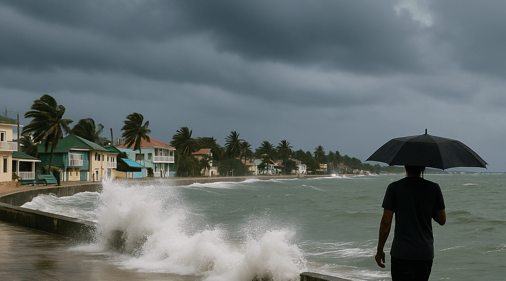 Alerta por lluvias en las islas del Caribe y amenaza de huracán: llega la tormenta tropical Melissa