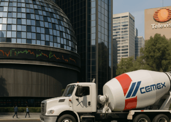 Bolsa mexicana sube con fuerza; las acciones de Cemex y Televisa lideraron el avance