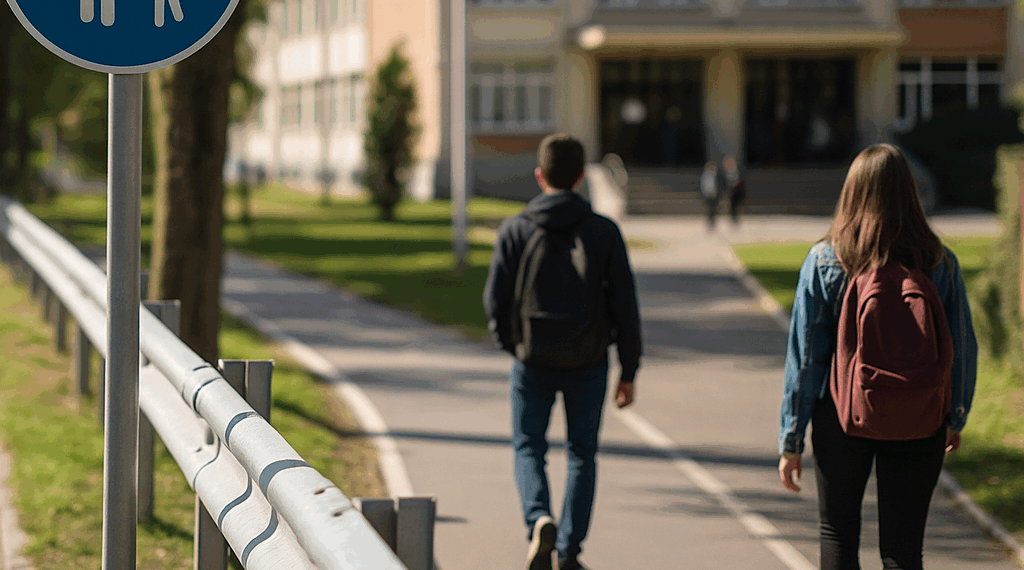 Burgueño inaugura el primer Sendero Seguro para estudiantes