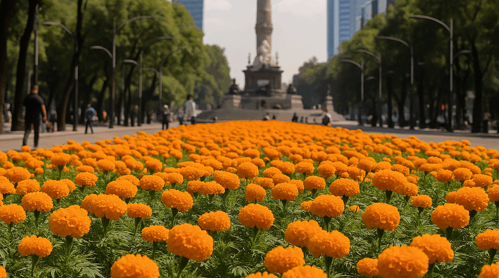 CDMX rompe récord con más de 6 millones de flores de cempasúchil para Día de Muertos 2025