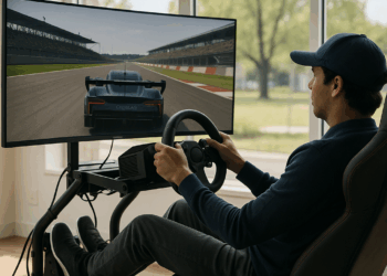 Cadillac presume primera prueba de Checo Pérez en el simulador